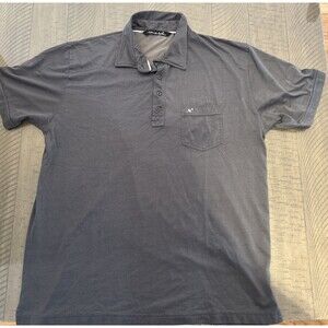 Travis Mathew Mens XL Polo Pocket Golf shirt Gray Golf